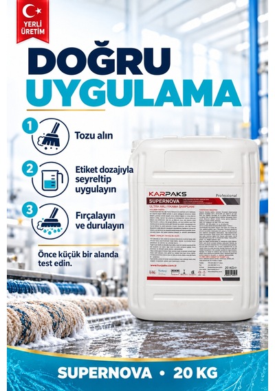 Supernova Halı Yıkama Şampuanı 20kg Tekli