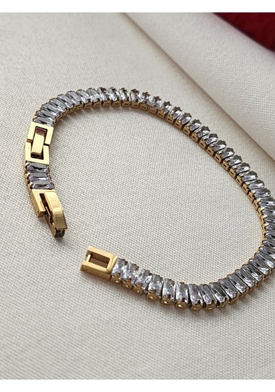 Suyolu Çelik Bileklik Gold Suya Dayanıklı Gold - 643731629 Gold