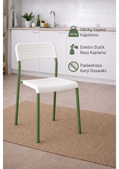 5'li Mutfak Masa Takımı, 4 Sandalye Ve 1 Masa, Yemek Odası, Bahçe Takımı, 4 Kişilik, Metal Ayaklı Çam/yeşil-by 5'li Mutfak Masa Takımı, 4 Sandalye Ve 1 Masa, Yemek Odası, Bahçe Takımı, 4 Kişilik, Metal Ayaklı Çam/yeşil-by