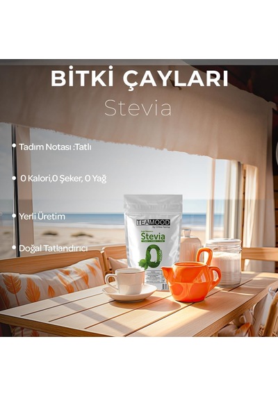 Doğal Bitki Çayları Stevia Doğal Tatlandırıcı Şeker Otu Yaprağı Şekersiz Kalorisiz Yağsız Stevya Yaprağı