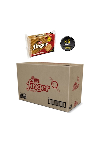 Eti Finger Bisküvi 6'lı 5 x 900 G