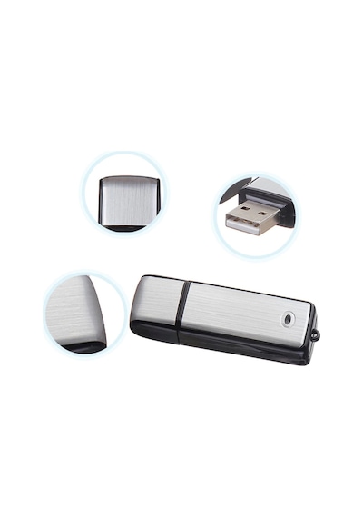 Teknospy 32 GB USB Ses Kayıt Dinleme Flash Bellek Cihazı Voice Recorder