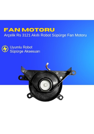 Arçelik Rs 3121 Akıllı Robot Süpürge Fan Motoru Aksesuarları Yedek Parça