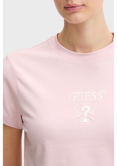 Guess Bayan T Shirt V4yı21 Kcdh1 A60w Pembe Pembe