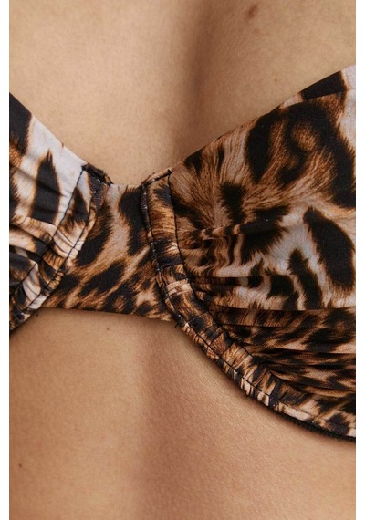 Guess Bayan Bikini Üstü E4gj23 Mc04r P122 Leopar