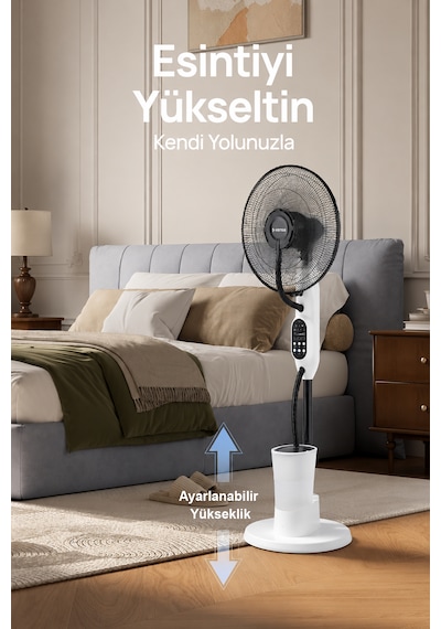 Dış Mekana Uygun Yüksek Güçlü Buharlı Serinletici Fan