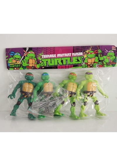 Ninja Kaplumbağalar Işıklı Figür 4 Lü Set Ninja Turtles