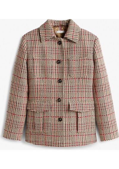 Tommy Hilfiger Sezonluk Dokulu Kadın Kadın Gri Blazer Ceket Ww0ww466560og Gri