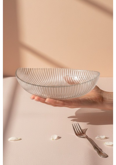 2 Adet 21cm Paris Oval Kase Seti - Salata Meyve Kasesi - Sunumluk Şık Pinterest Tabak Şeffaf