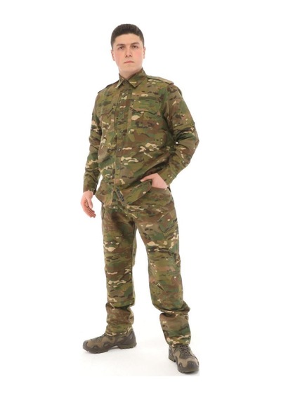 Erkek&kadın Outdoor Taktik Gömlek Pantolon İkili Takım Multicam - 615509040 Multicam