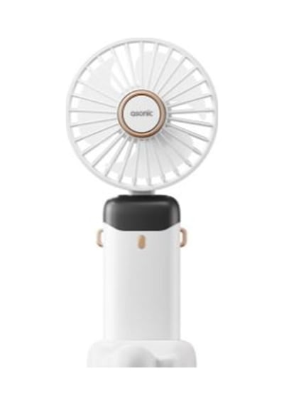 Asonic Afn28 Beyaz 500mah 3 Kademe Dijital Göstergeli Katlanabilir Mini Usb Fan