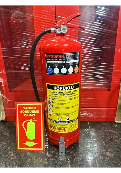 Yangın Aff 12 Kg Köpüklü Yangın Söndürme Cihazı Askı Aparat Hediyeli