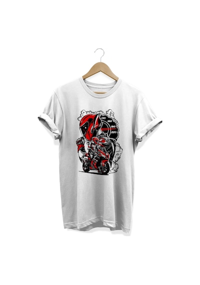 Ninja Baskılı Beyaz T-shirt Beyaz