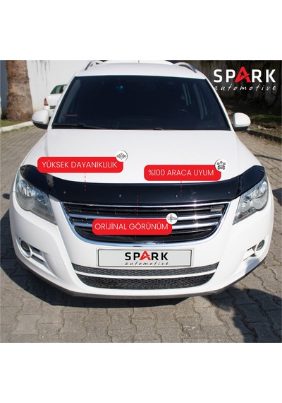 Volkswagen Tiguan 2008-2011 Yıl Aralığı Uyumlu Kaput Rüzgarlığı 3mm Siyah