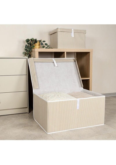 Çok Amaçlı Kapaklı Düzenleyici Mega Kutu Baza Hurç 60x40x30 - Polipropilen - 1 - 40 X 60 Cm - Kahver Diğer