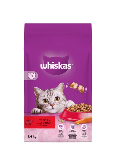 Whiskas Sığırlı Kuru Mama 1.4 Kg - 5 Adet Tarı