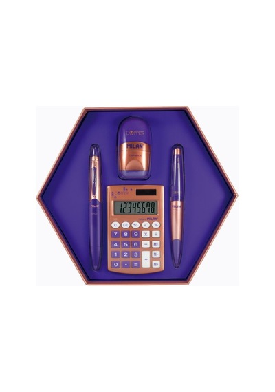 Mılan 8740 Copper Altıgen Mor Hediye Set 1