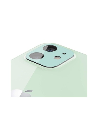Spigen Apple Uyumlu iPhone 12 Mini İle Kamera Lens Cam Ekran Koruyucu Glas.tr Optik 2 Adet Green Yeşil