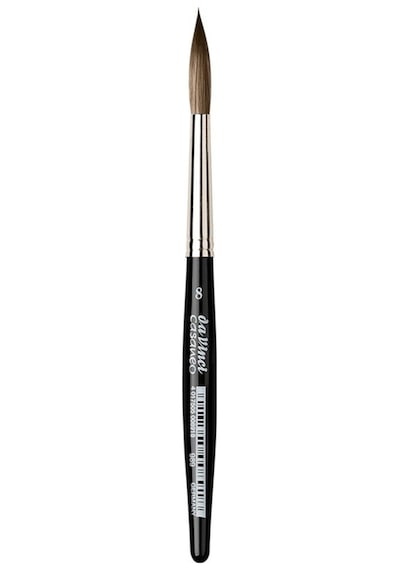 Da Vinci : Casaneo Xs Yuvarlak Uç Suluboya Fırçası: Seri 989 : No: 8