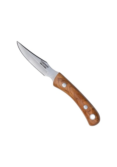 Cudeman 161-l Alaska Olive Set 2 Bıçak Deri Kılıflı Kamp Bıçak Kahverengi