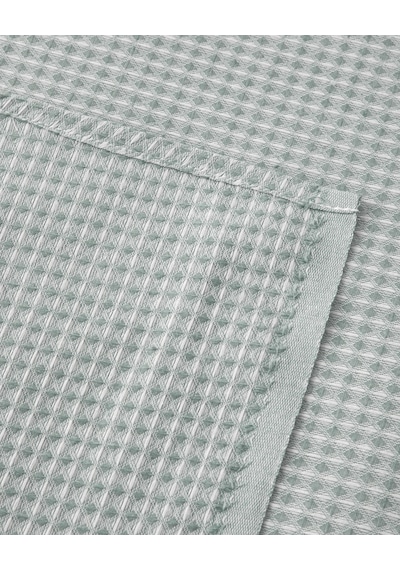 Modern Grid Çift Kişilik Pike 180x220 Cm Yeşil