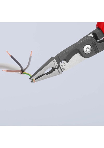 Knipex Elektrik Tesisatı Pensesi Siyah Attramentize, Çok Bileşenli Saplı 200 Mm 13 82 200