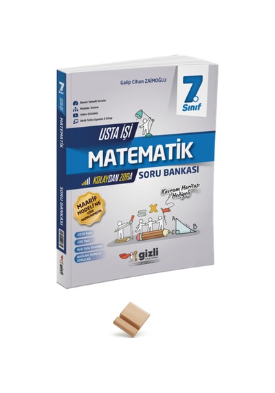 Gizli 7. Sınıf Maarif Usta İşi Matematik Soru Bankası + Telefon Standı