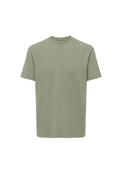 Only&sons Onskıan Lıfe Reg Seersuck Yeşil Erkek Kısa Kol T-shirt 000000000102263609 Yeşil