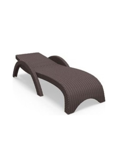 Omnipazar Trk-860 Siesta Fiji Rattan Desenli Ayarlanabilir Lüks Şezlong Çok Renkli