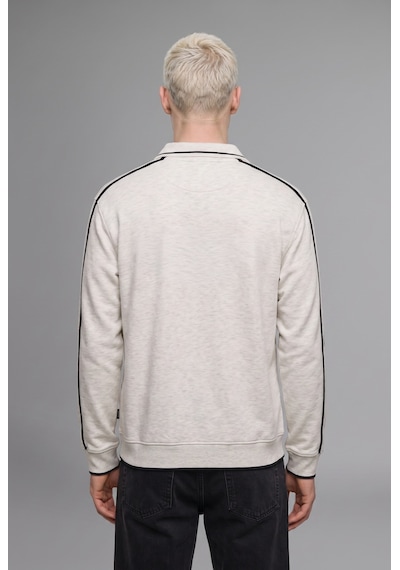 Defacto Boxy Fıt Polo Yaka Baskılı Sweatshırt H4884ax26augr369 Gri-gr369