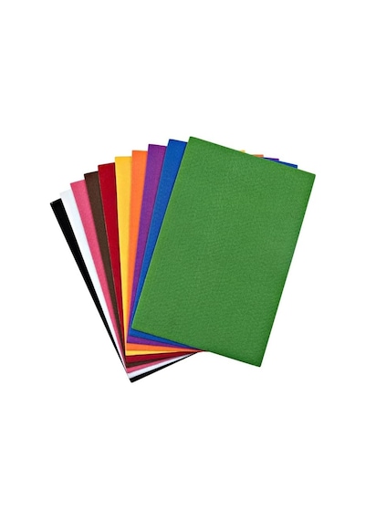 Nistabolje Keçe Karışık Renk 20 Adet - A4 Boyutunda 20x30 Cm