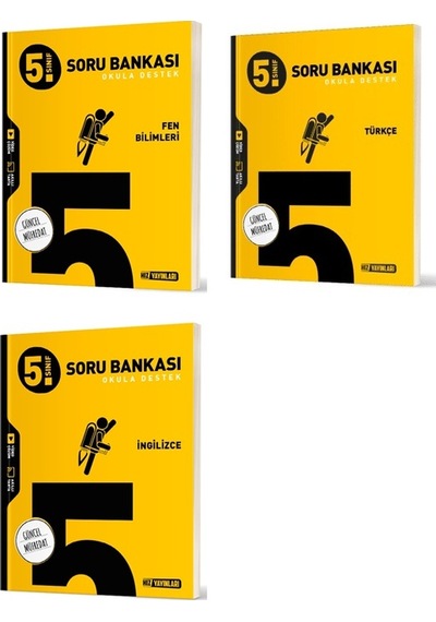 Hız 2025 5. Sınıf Fen Bilimleri + Türkçe + İngilizce Soru Seti 3 Kitap