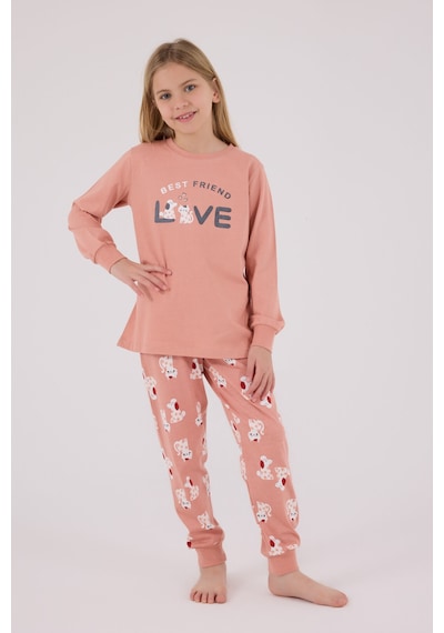 Rolypoly Kız Çocuk Pembe Pijama Takımı 5274-48709 Pembe