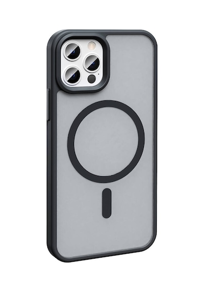 Zore İphone 13 Pro Kılıf Magsafe Şarj Özellikli Mat Arka Yüzey Nvth Sio Kapak-siyah