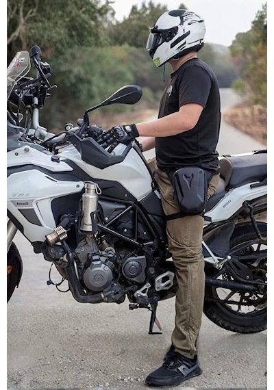 5.11 Tactical Uniseks Kabuk Korumalı Suya Dayanıklı Motorcu Bacak Çapraz Omuz Bel Çantası Açık Altın