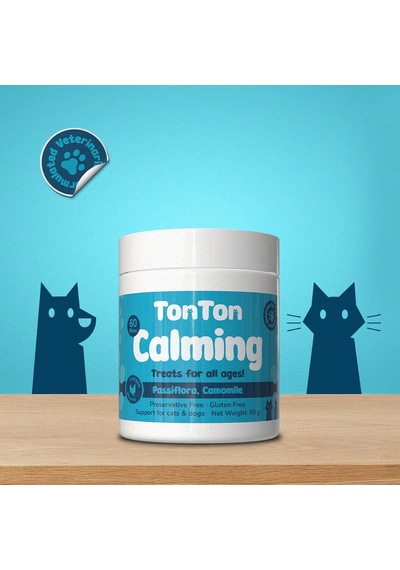 Tonton Calming Çiğnenebilir Tablet 60'lı Kedi Ve Köpekler İçin Sakinleştirici