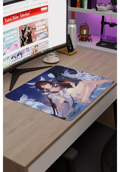 Columbina Damselette Genshin Impact Anime Oyuncu V2 - 48x40 Xl Gaming Mouse Pad Fare Altlığı