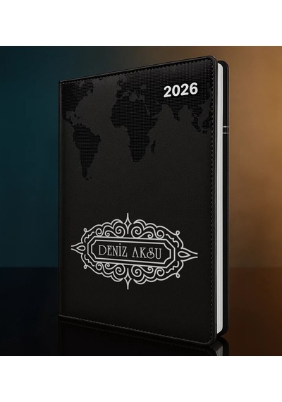 Bk Gift Kişiye Özel İsimli Termo Sert Kapak 2026 Siyah Ajanda -11, Öğretmenler Günü Hediyesi, Yeni İş Hediyesi 35297 Bk Gift Renkli