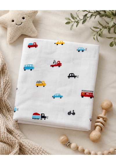 Minora Baby&Kids %100 Pamuk Müslin Bebek Örtüsü Çok Amaçlı Müslin Battaniye - 100 X 100 Cm Karışık Renk