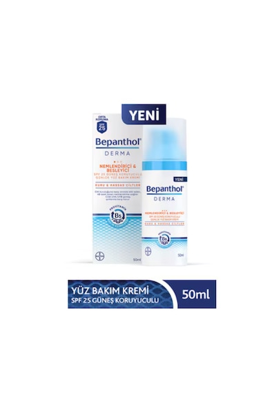 Bepanthol Derma Nemlendirici ve Besleyici Yüz Kremi SPF25 50 ML