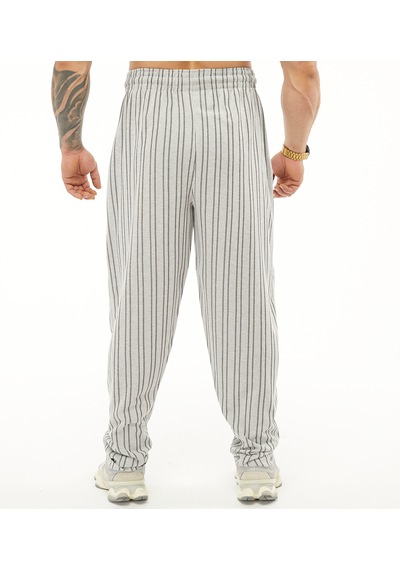 Bgsm Oversize Şalvar Eşofman Altı Body Pantolon Pnt1309 Ekru - Siyah