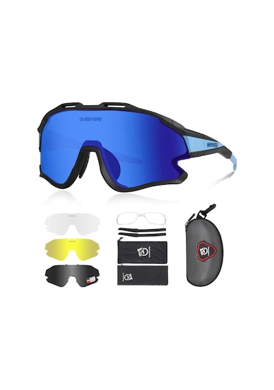 Queshark Polarize Anti-Uv Outdoor 4 Lens Ultra Hafif Spor Motorsi