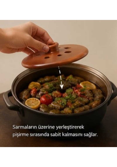 Kapadokya Çömlek Dolma Sarma Taşı 21 Cm