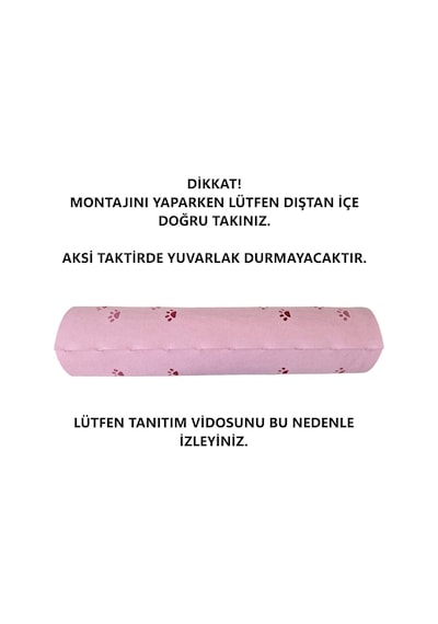 Kedi Oyuncağı Tüneli 1. Kalite 3mm Keçeden Geçmeli Kedi Ve Pati Figürlü 9 Renk A6