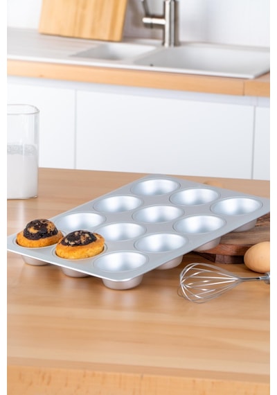 Acar Mate Dikdörtgen Muffin Kek Kalıbı -  38.5 Cm