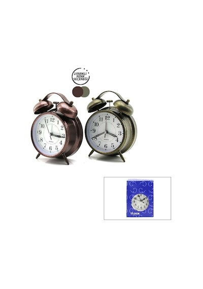 Çift Zilli Metal Masa Çalar Saat 10 Cm Diğer