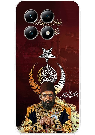 Xiaomi Mi 14t Pro Uyumlu Abdülhamid Han Baskılı Silikon Kılıf Renkli