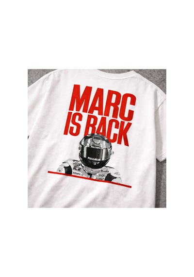 Yolo Street Oversize Marc Is Back Baskılı Tişört Unisex Streetwear %100 Pamuk Beyazgokce2