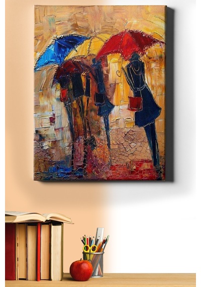 Webstyle Sayılarla Boyama Seti Kasnaklı Renkli Şemsiyeler 50x65 Cm