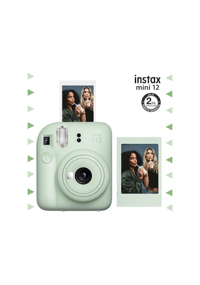 Fujifilm Instax Mini 12 Fotoğraf Makinesi + Fotoğraf Çerçeve Yeşil